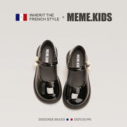 memekids法国风潮童鞋，~春秋季时尚，小女孩儿童皮鞋女童公主鞋