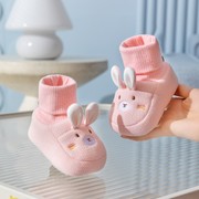 婴儿鞋子秋冬季0-1岁男女宝宝儿童脚软底新生儿防滑学步鞋鞋