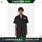 香港直邮潮奢 Dickies 迪凯斯 男士Clintondale 短袖黑色衬衫