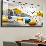 家和富贵钟表挂钟客厅装饰画一整幅轻奢现代创意长方形时钟餐厅画