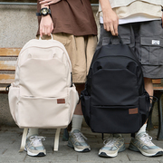 双肩包男士简约背包大容量旅行电脑包旅游轻便初中高中大学生书包