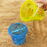 沙滩玩具沙滩桶宝宝洗澡玩具玩沙工具钓鱼玩具桶城堡桶大号水桶