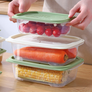 冰箱专用保鲜盒套装厨房冰箱食物收纳盒子便携带饭餐盒玻璃便当盒