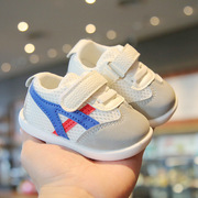 奥特莱斯品牌捡漏男宝宝鞋子网面学步鞋婴幼儿软底板鞋小白鞋