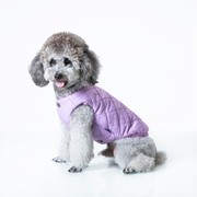 sniff宠物狗狗泰迪小型犬，棉服蓝色紫色保暖棉，背心马甲雪纳瑞秋装