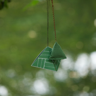 夏令包·驱蚊包夏季(包夏季)粽子三角香包，两个装随身礼盒绿色入云屋