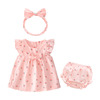 婴儿裙子套装夏款女宝宝纯棉连衣裙3-6个月1岁儿童公主两件套薄款