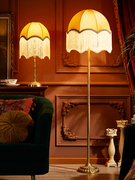 法式创意全铜台灯卧室床头柜灯欧式田园复古结婚浪漫温馨客厅灯
