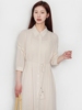 CU+CH春夏女时尚民族风中长款吊带衬衫连衣裙两件套CXE235120C