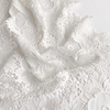 白色水溶蕾丝花朵刺绣镂空纯色布料裙装外套礼服旗袍定制面料
