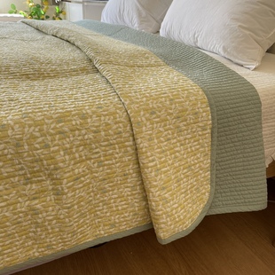 定制韩式水洗纯棉双两面斜纹绗缝四季卡通床单床盖床垫可配三件套