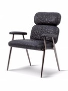 创意化妆凳书桌椅轻奢餐椅黑钛，不锈钢脚休闲rc鹅卵石艺术感椅子