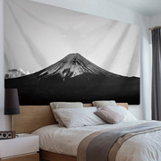 现代简约富士山墙面装饰超大背景布客厅(布客厅)沙发，卧室壁挂毯床头挂布