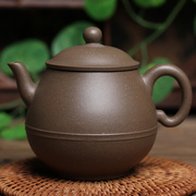 阳羡壶庄宜兴名家纯全手工紫砂壶创意洗砂工艺，茶壶清灰泥高潘壶