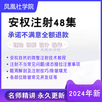 48讲玻尿酸除皱技术注射并发症，胶原蛋白提拉美容注射教程视频