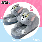 AFGH正版猫和老鼠Tom抱抱拖鞋毛绒居家防滑毛毛拖