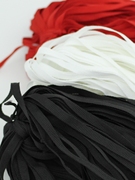 满窄扁带涤纶平纹织带0.5cm0.6cm本白色黑色大红服装辅料系带