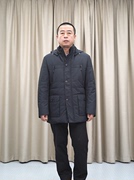 方仕尼克服男可脱卸帽，獭兔皮毛一体，内胆可拆卸秋冬羽绒服外套