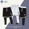 假两件短裤运动裤子男美式篮球，一体裤勇士队库里欧文科比长裤哈登