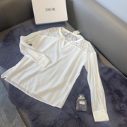 拉古家撤柜孤品白色蕾丝，薄款衬衫舒适透气长袖，简约百搭时尚气质潮