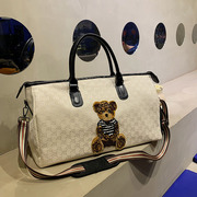日本stelu高级感旅行包短途大容量行李袋斜跨女收纳袋，时尚登机包