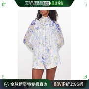 香港直邮潮奢zimmermann女士，natura蝴蝶结雪纺衫