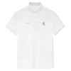 鸟男装2021夏季白色刺绣，男士短袖休闲t恤polo衫时尚都市潮