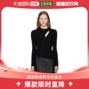 香港直邮潮奢 Versace 女士黑色镂空针织衫