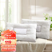 富安娜家纺抗菌荞麦健眠枕头枕芯，一对装护颈草本枕白色，74*48cm(一