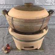 双耳传统土砂锅陶瓷瓦罐老式炖锅煲汤煮粥火锅款家用土锅