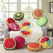 水果系列超柔圆形抱枕被靠垫被夏凉被K客厅车载抱枕靠垫二合