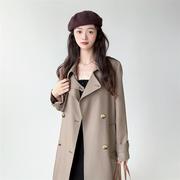 斤的大杨韩系风衣女，款中长款小个子高级感超好看外套