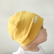 宝宝帽子春秋薄款婴儿套头帽，纯棉头套男宝宝女宝宝针织帽韩版儿童