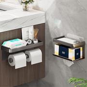 卫生间纸巾盒壁挂式厕所抽纸架浴室免打孔厕纸架卷纸卫生纸置物架