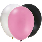 马卡龙深粉色女孩海盗气球派对主题配色气球场地布置乳胶气球套装