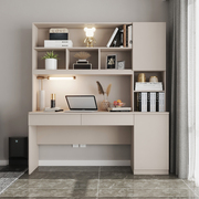 现代卧室学习桌书桌书架一体网红书柜储物柜家用台式电脑桌可定制