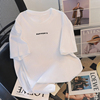 捡漏白色短袖T恤女装夏季韩版字母印花ins潮学生宽松体恤上衣