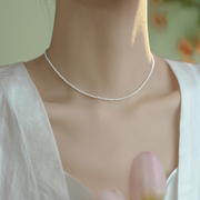 普陀山易学师原创天然珍珠项链正圆，无瑕18k金高端(金高端)珠宝女