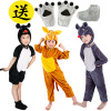 圣诞节松鼠袋鼠小老鼠儿童演出服儿童，动物表演服装课本剧白鼠卡通
