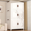 收纳柜加厚多层塑料置物柜家用可折叠免安装衣服储物柜客厅床头柜
