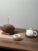 黑胡桃木质隔热垫餐桌垫家用菜盘杯垫碗垫砂锅防烫垫桌面实木摆件