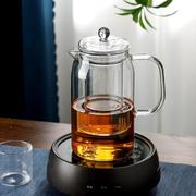 耐高温玻璃泡茶壶单壶茶水，分离电陶炉煮茶器，烧水壶滤网内置大容量