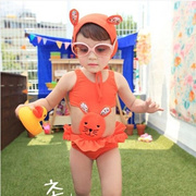 韩版儿童可爱女孩小兔幼儿泳衣女童宝宝连体婴儿游泳衣1岁2岁3岁