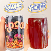 乌梅桑葚山楂陈皮茶苹果玫瑰荷叶花茶脂刮减去油瘦女肚子养生茶包