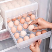 冰箱鸡蛋收纳盒厨房冰箱，家用保鲜收纳盒子，饺子盒塑料抽屉式鸡蛋盒