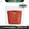 tod's中号皮革，购物托特包-橙色，美国奥莱直发