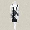 森系列 G*GINA 刺绣蕾丝拼色黑白条纹女夏季吊带背心小衫 1G1A209