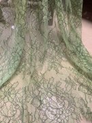出口法国苹果绿浅紫肉色两侧精致睫毛蕾丝有层次感吊带连衣裙衬衫