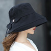帽子女夏季韩版渔夫帽纯色，遮脸防晒时尚百搭女士，遮阳帽大檐太阳帽