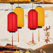 中国风中式吊灯户外羊皮灯笼挂饰弹力布饭店走廊过道冬瓜灯笼定制